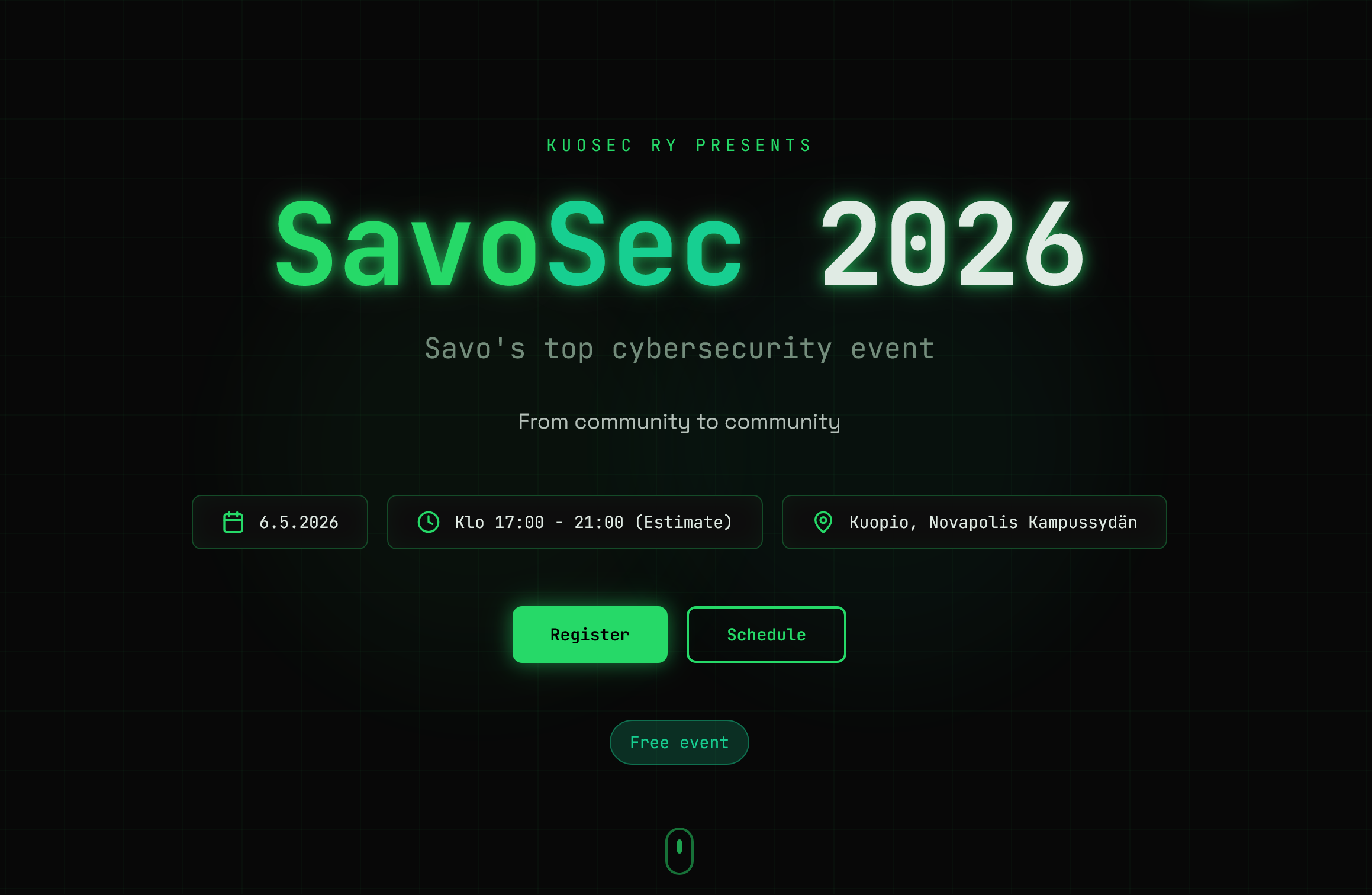 SavoSec 2026 Main Website